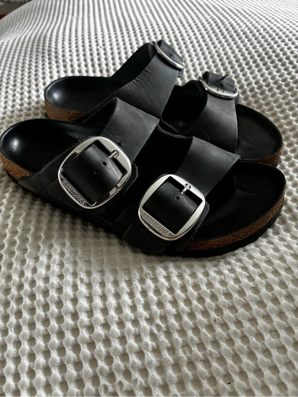 Birkenstock Black Double-Buckle Women's Slide Sandals